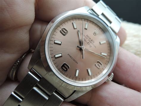 rolex air king 14000 pink|Rolex Air-King reference 14000.